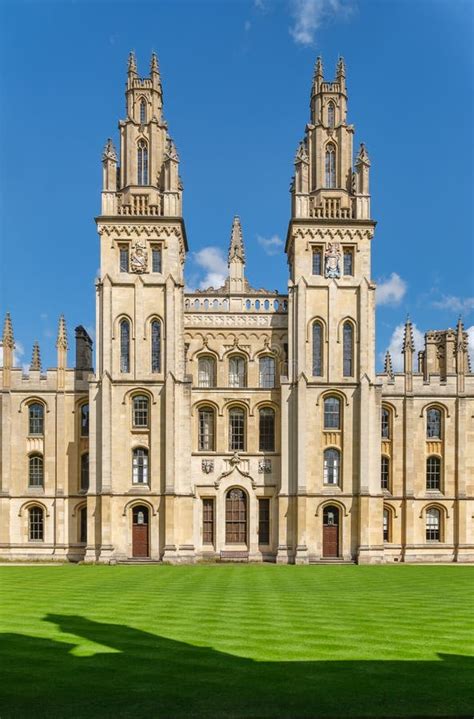 Faculdade Da Inglaterra - Todas As Almas Faculdade, Oxford, Inglaterra Imagem de Stock - Imagem ...