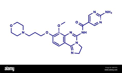 Mol Cula De Medicamento Para El C Ncer De Copanlisib Ilustraci N