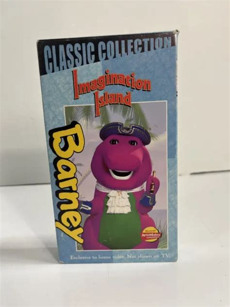 BARNEY BARNEYS Imagination Island VHS 1999 Classic Collection White