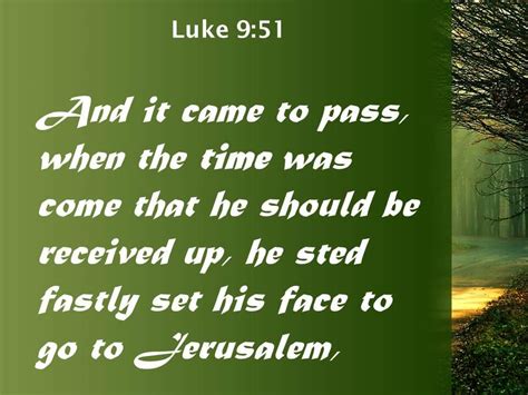 Luke 9 51 Jesus Resolutely Set Out For Jerusalem Powerpoint Church