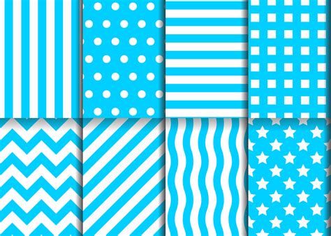 Blue geometric pattern set 1393387 Vector Art at Vecteezy