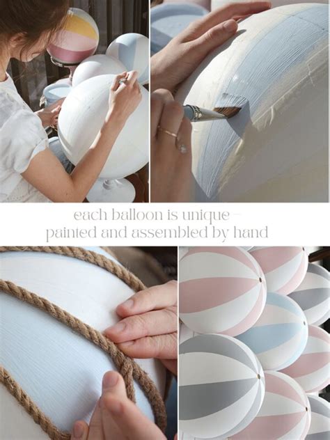 Set Of 3 Hot Air Balloons Nursery Decor Size S M And L