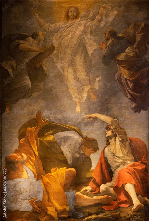 ROME ITALY AUGUST 31 2021 The Painting Of Transfiguration In The