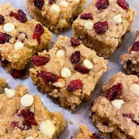 Cranberry White Chocolate Oat Bars Recipe Pastryrecipes