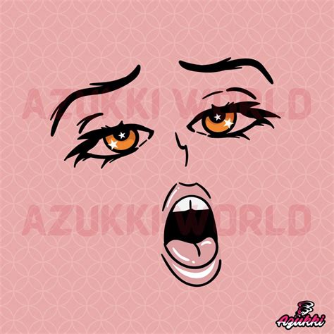Anime Sex Face SVG PNG Face Designs Face Graphics Face