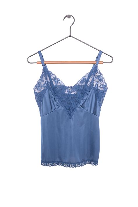 1950s Hand Dyed Lace Slip Top The Vintage Twin