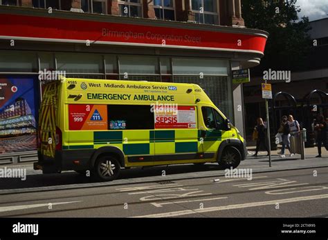 West Midlands Ambulance Service Paramedics Attend An Incident In