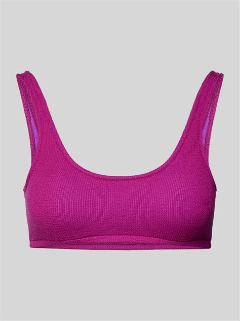 Kup Online Banana Moon Top Bikini Z Detalem Z Logo Model JUSTIN Fuksjowy