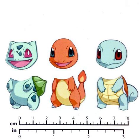 Mix And Match Magnets Bulbasaur Charmander Squirtle Etsy Bulbasaur