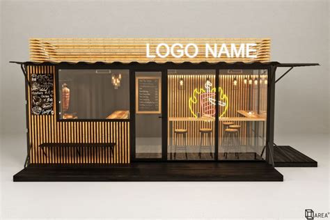 Дизайн кафе в морском контейнере | Container house, Cafe design, Kiosk ...
