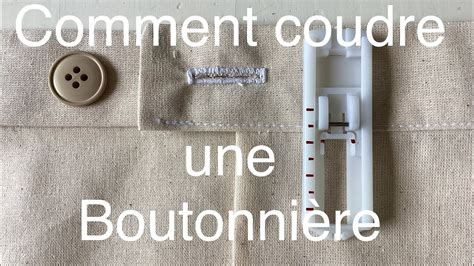 Coudre Une Boutonni Re Avec Le Pied De Biche Sp Cial Boutonni Re Youtube