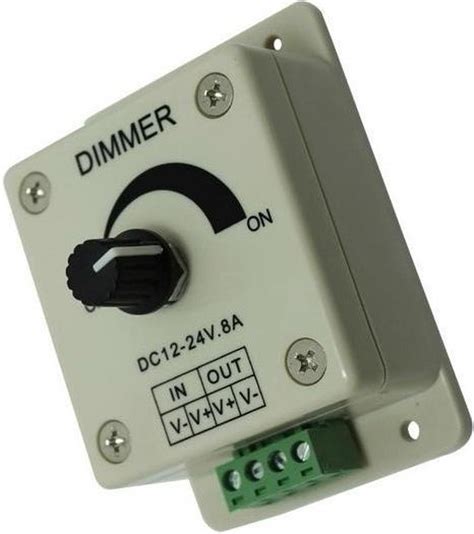 Led Dimmer Pwm V V A Draaiknop Opbouw Bol