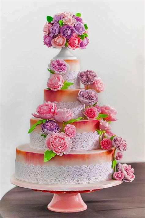 30 Eye Catching Unique Wedding Cakes Textured Wedding Cakes Cool