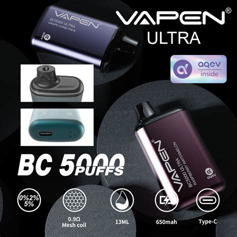 Vapen Bc5000 Ultra World Rechargeable E Cigarette 13ml Pre Filled Smoke