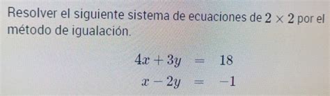 Solved Resolver El Siguiente Sistema De Ecuaciones De Por El