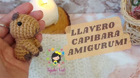 Mini Capibara Llavero Capibara A Crochet Carpincho Amigurumi