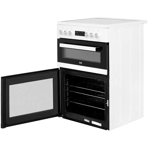 Beko KDC653W Free Standing A A Electric Cooker With Ceramic Hob 60cm