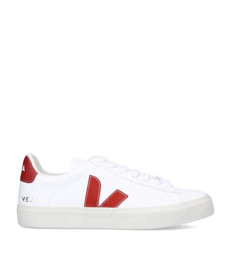 Mens Veja White Leather Campo Sneakers Harrods Uk