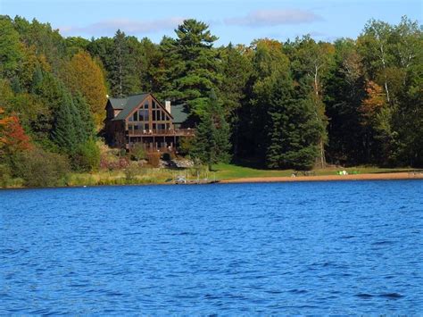 Luxury Log Cabin On Class A Lake Near Hayward WI - Cabins for Rent in ...