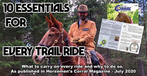 The Ten Essentials For Every Trail Ride Trailmeister