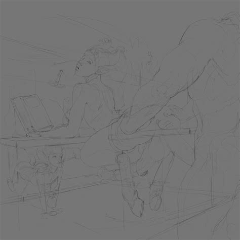 Shuna Painting WiP By Santafire Hentai Foundry