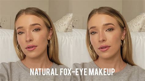 Natural Brown Fox Eye Liner Makeup Tutorial Youtube