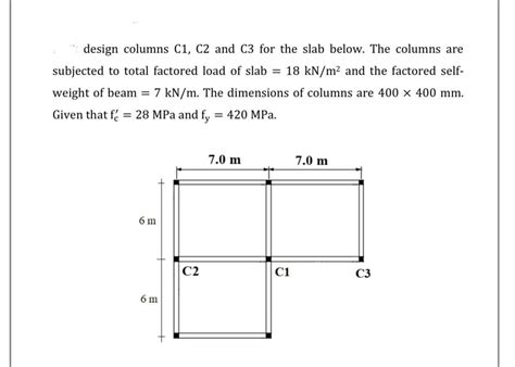 Answered Design Columns C1 C2 And C3 For The Bartleby