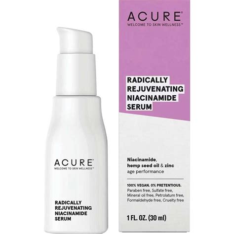 Acure Radically Rejuvenating Niacinamide Serum 30ml – The Australian ...