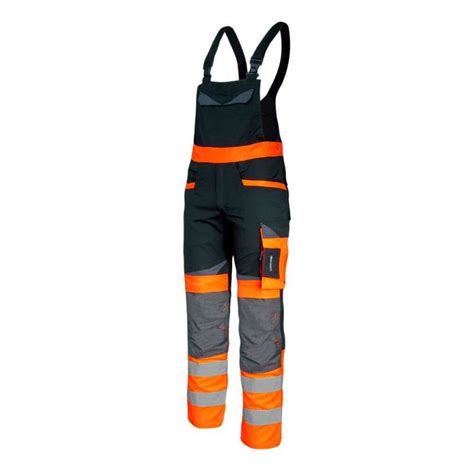 Ogrodniczki ostrzegawcze robocze pomarańczowe Slim Fit Lahti Pro L40611