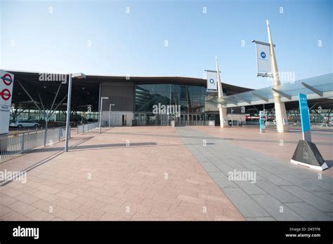 Contemporary Architecture Of North Greenwich Underground Station With