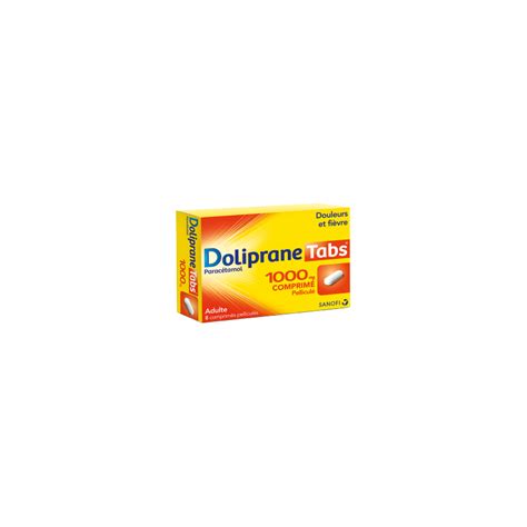 Doliprane Tabs 1000 Mg Maux De Tête Fièvre Migraine