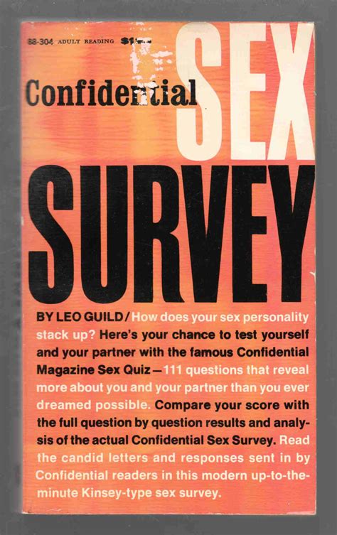 Confidential Sex Survey