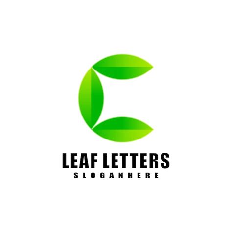 Free Vector Logo Combination Of The Letter C And Leaves