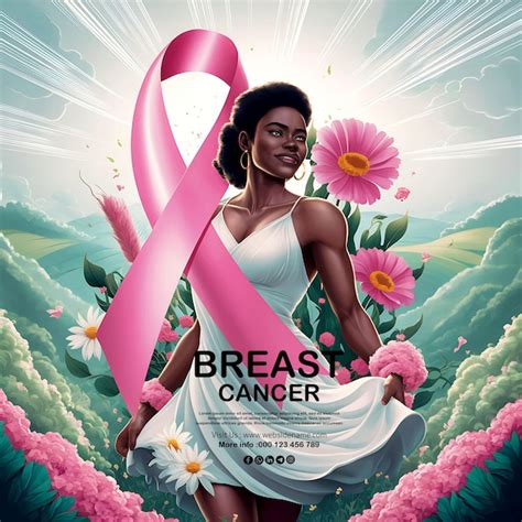 Breast Cancer Awareness Social Media Poster Template Design Premium Ai Generated Psd