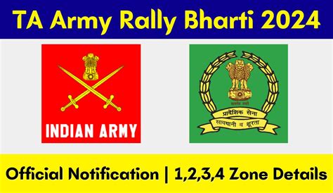 Ta Army Rally Bharti Date Official Notification Zone