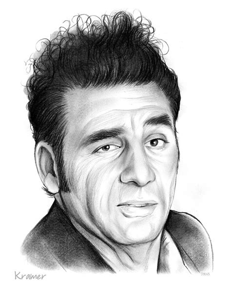 Cosmo Kramer Drawing By Greg Joens Pixels