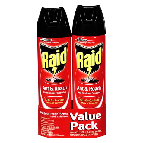 Raid Ant Roach Outdoor Fresh Twin Pack Oz Delivered In As Fast