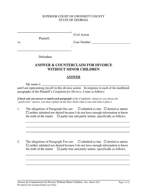 Counterclaim Sample Fill Out And Sign Online Dochub