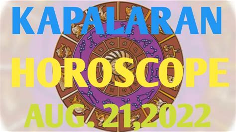 Horoscope For August Daily Horoscope Kapalaran Tagalog