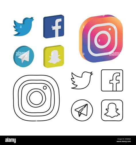 Social Networking Logos Vector