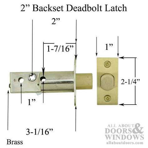 2 Backset Latch Deadbolt