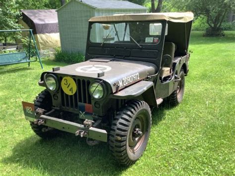 1952 Willys M38 Green 4WD Manual Classic Willys M38 1952 For Sale