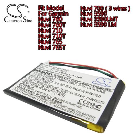 Cameronsino Gps Navigator Battery For Garmin Nuvi T T