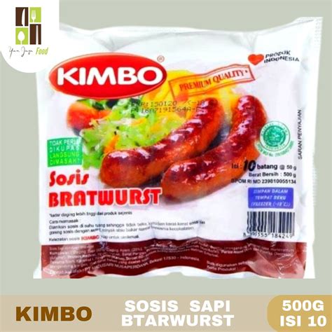 Jual Kimbo Mini Sosis Sapi Bratwurst Isi 25 Pcs Sosis Sapi Bratwurst