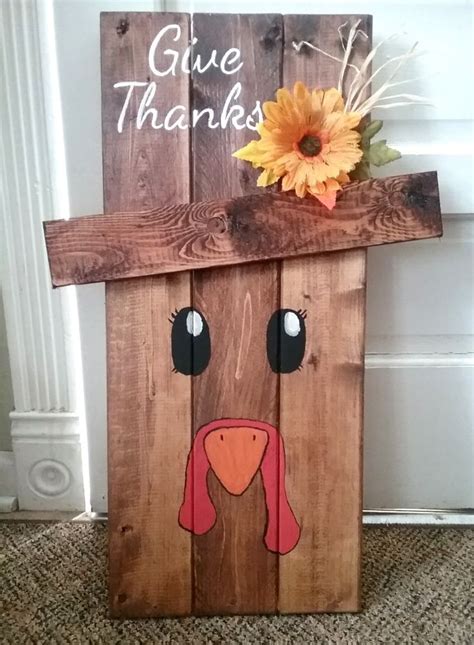 Wooden Turkey Thanksgiving Decor Diy Thanksgiving Decorations Diy