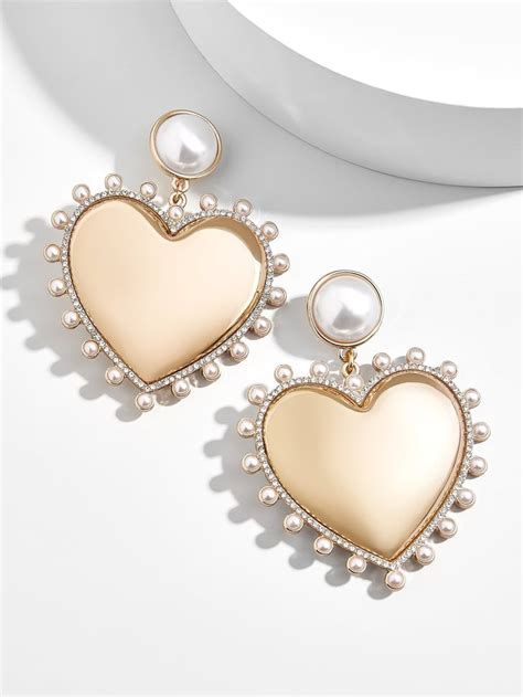 Baublebar Amalia Pearl Heart Drop Earrings Taylor Swifts Heart Earrings For You Need To Calm