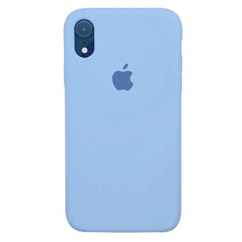 Capinha Iphone Xr Silicone Aveludada Azul Claro Capinha Nunca Usado