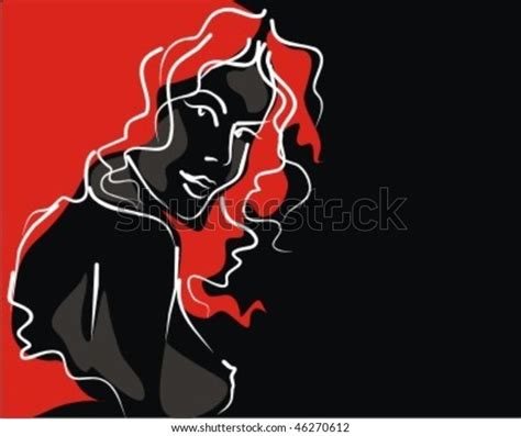 Vector Background Beautiful Young Nude Woman vector de stock libre de regalías