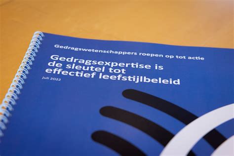 Paper Gedragsexpertise Is De Sleutel Tot Effectief Leefstijlbeleid