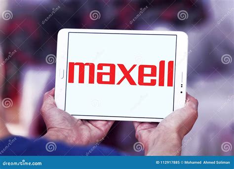 Maxell company logo editorial image. Image of including - 112917885